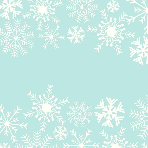 Carte neige hiver — Image vectorielle