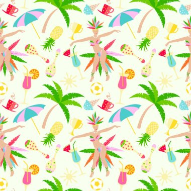 Brazillian karnaval vektör sorunsuz bilmece