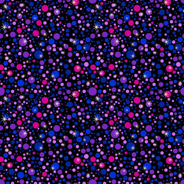 Dot Seamless Pattern Neon Color Dynamic Pattern Bubbles — Stock Vector