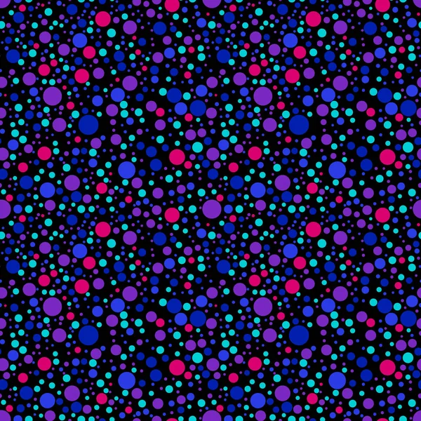 Dot Seamless Pattern Neon Color Dynamic Pattern Bubbles — Stock Vector