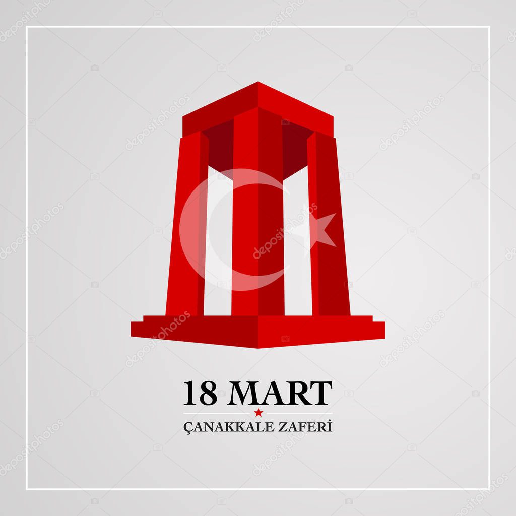  March Canakkale Victory day. Turkish language translate  Canakkale zaferinin 103. yili 18 Mart. 