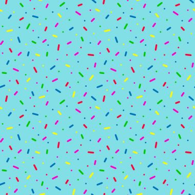Renkli sprinkles ile Seamless modeli. Çörek sır arka plan