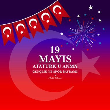 Atatürk, gençlik ve Spor Bayramı 19 Mayıs anma. Türk çevirmek (19 mays Ataturku anma, genclik ve spor Bayramı )