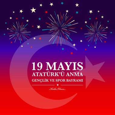 Atatürk, gençlik ve Spor Bayramı 19 Mayıs anma. Türk çevirmek (19 mays Ataturku anma, genclik ve spor Bayramı )