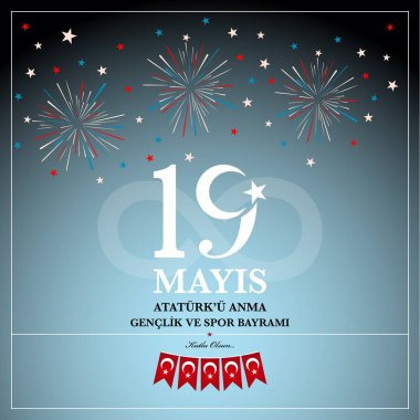 Atatürk, gençlik ve Spor Bayramı 19 Mayıs anma. Türk çevirmek (19 mays Ataturku anma, genclik ve spor Bayramı )