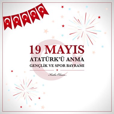 Atatürk, gençlik ve Spor Bayramı 19 Mayıs anma. Türk çevirmek (19 mays Ataturku anma, genclik ve spor Bayramı )