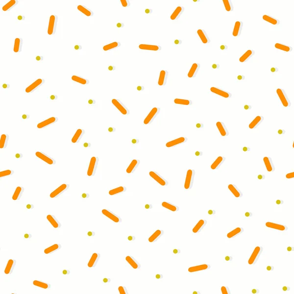 Patrón Sin Costuras Con Salpicaduras Confeti Colores Donut Esmalte Fondo — Vector de stock