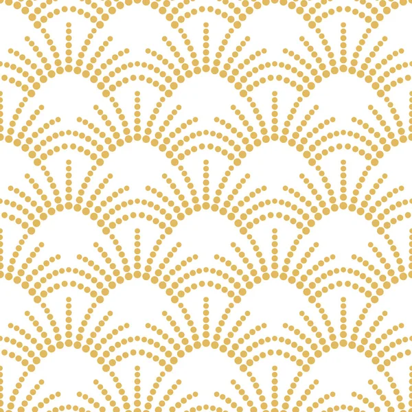 Art Deco Gold nahtlose Vektormuster. Geometrisches Gold — Stockvektor