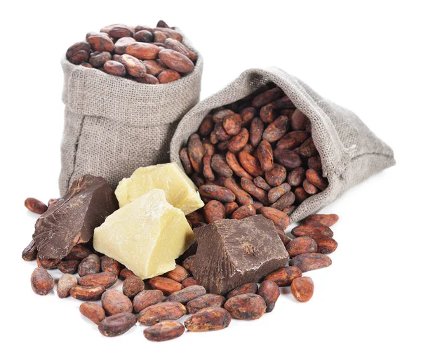 Doğal organik kakao ürünleri.