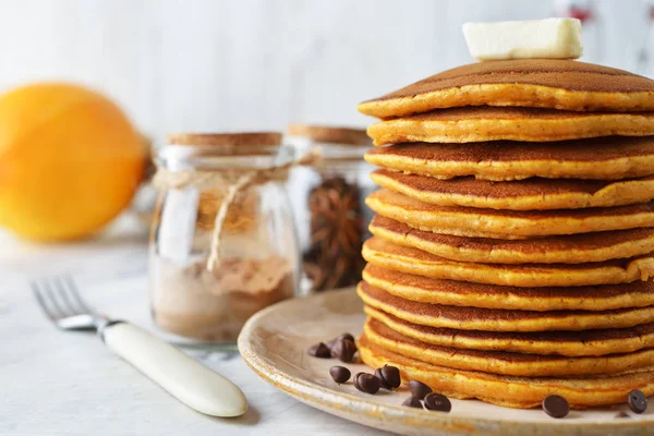 Fresh homemade pancakes — Stock Photo, Image