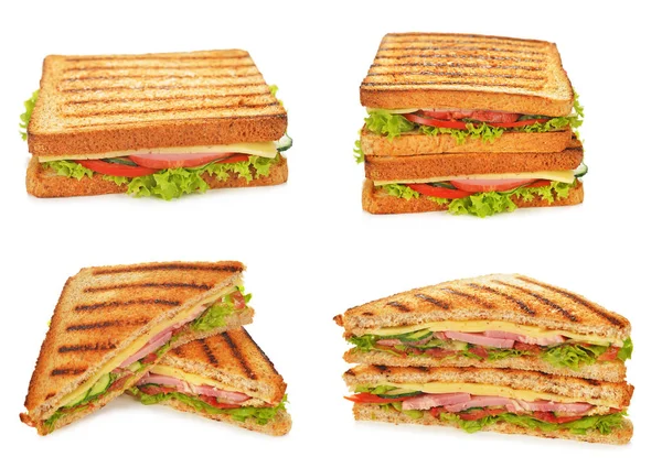 Salatalık, peynir ve Jambonlu sandviç