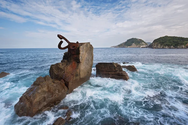 Paisaje costero de San Sebastián, País Vasco, España . — Foto de Stock