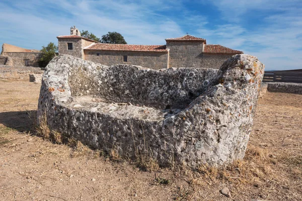 Kalıntıları Antik Roma kolonisi Clunia Sulpicia, Burgos, İspanya. — Stok fotoğraf