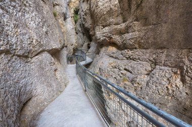 İspanya, Burgos 'taki Gorge La Yecla.