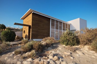 Tenerife, İspanya - 15 Ağustos: Tenerife Adası Güney Bioclimatic evleri