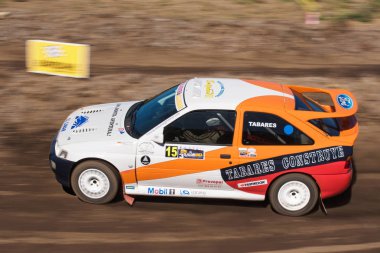 La Palma, İspanya - 10 Eylül: Ford Escort Cosworth ralli-show sırasında Villa de Mazo 10 Eylül 2016 üzerinde La Palma, Canary Island, İspanya.