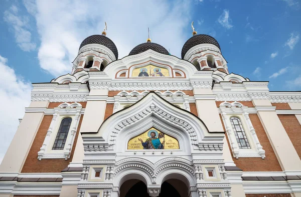 Alexander Nevski-kathedraal in de middeleeuwse stad Tallinn, Estland. — Stockfoto