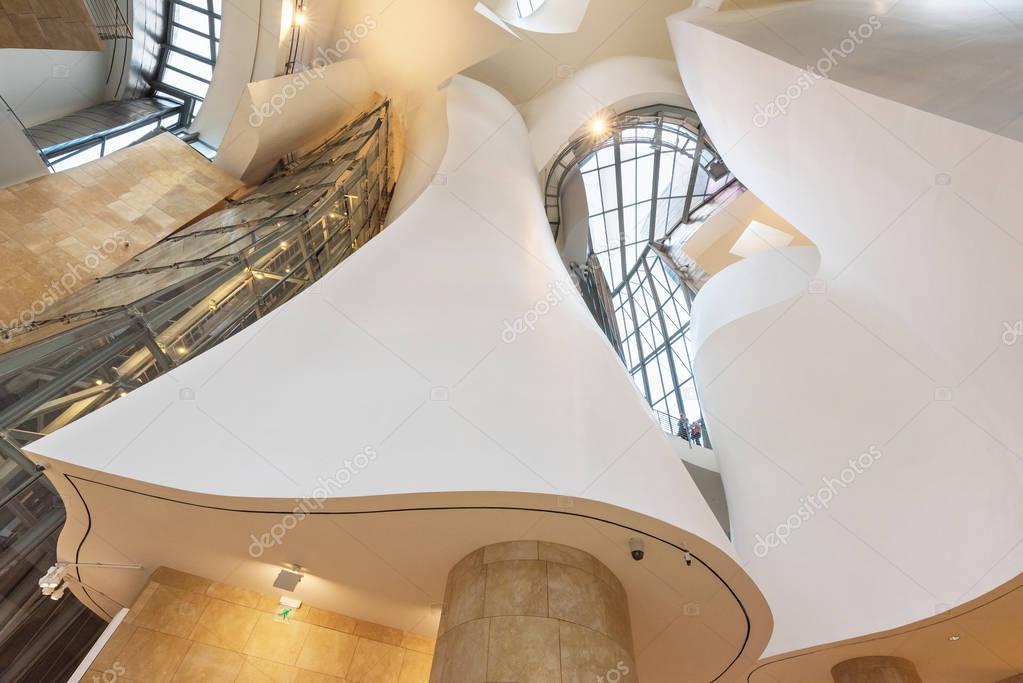 Bilbao Spain October 16 Interior Of Guggenheim Museum