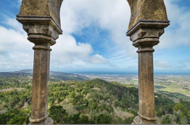 Castle da Pena Sintra, Portekiz'de bakış açısı.