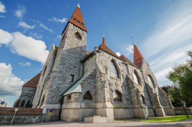 Ünlü dönüm noktası Tampere Katedrali, Finlandiya.