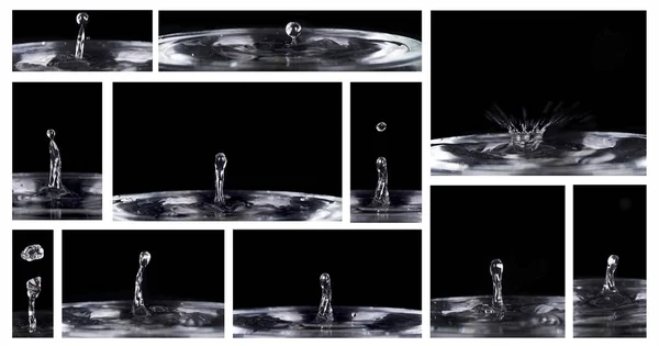 Набор капель воды — стоковое фото