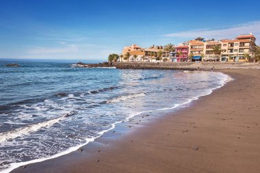 Scenic view of Valle Gran Rey beach in La Gomera, Canary islands, Spain. clipart