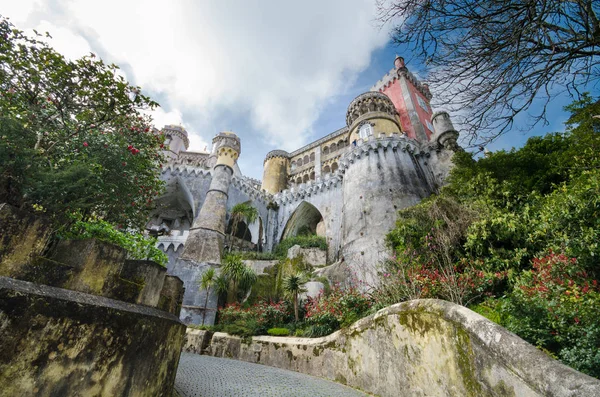 Cephe Pena Ulusal Sarayı Sintra, Portekiz. — Stok fotoğraf