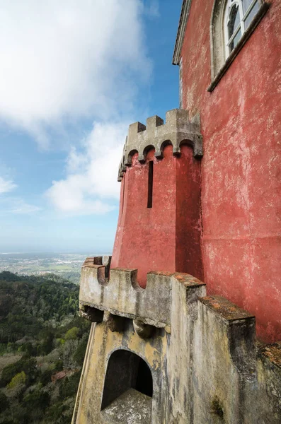 Cephe Pena Ulusal Sarayı Sintra, Portekiz. — Stok fotoğraf