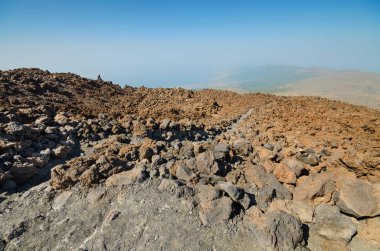 Volkanik manzara jeolojik ayrıntılı olarak teide Milli Parkı, Tenerife, Kanarya Adaları, İspanya.