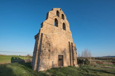 Antik Romanik stil hermitage Burgos ili, Castilla y Leon, İspanya.