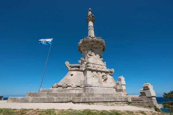 19. Jahrhundert Denkmal für Marken von comillas, comillas, Kantabrien, Spanien. — Stockfoto