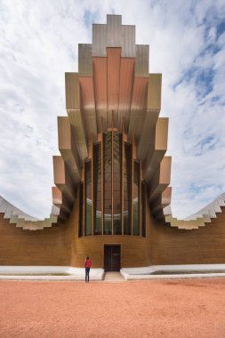 La Guardia, İspanya - 29 Mayıs 2017: Ysios Laguardia, Bask Ülkesi, İspanya bu modern şaraphane Modern şaraphane üzerinde 29 Mayıs 2017 Santiago Calatrava tarafından tasarlanmıştır.