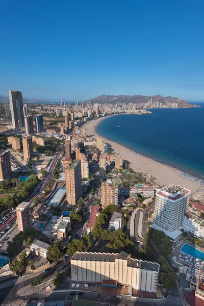 Vue Aérienne Horizon Ville Benidorm Dans Province Alicante Espagne — Photo