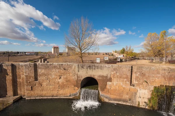 Canal Castilla Famous Landmark Fromista Palencia Castilla Leon Spain — Stock Photo, Image