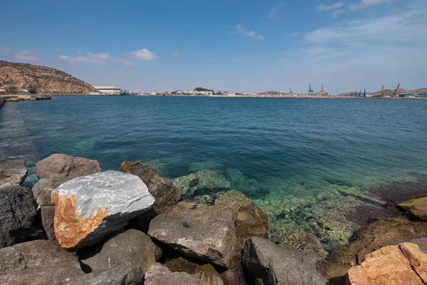 Cartagena Bay Cartagena City Background Murcie Espagne — Photo