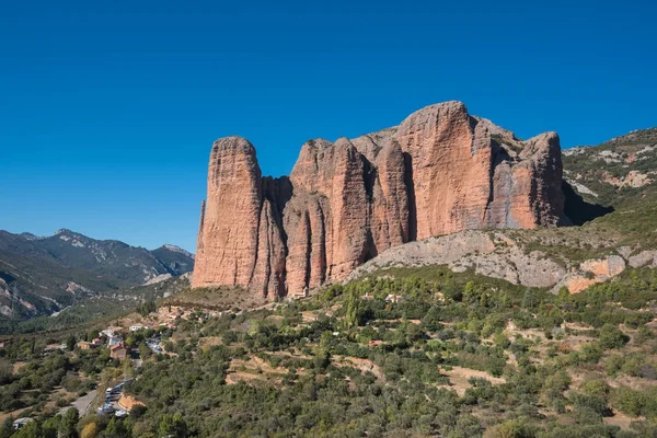 Paisaje Montaña Mallos Riglos Provincia Huesca Aragón España —  Fotos de Stock