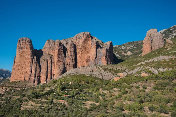 Paisaje Montaña Mallos Riglos Provincia Huesca Aragón España —  Fotos de Stock