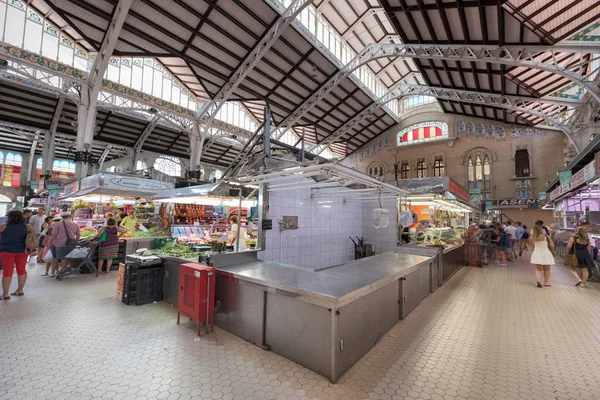 Valência Espanha Julho 2017 Interior Famoso Mercado Central Julho 2017 — Fotografia de Stock