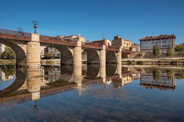 Miranda de Ebro cityscape in Burgos, Spain. clipart