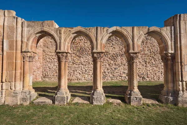 Развалины Монастыря Сан Хуан Дуэро Сории Кастилия Леон Испания — стоковое фото