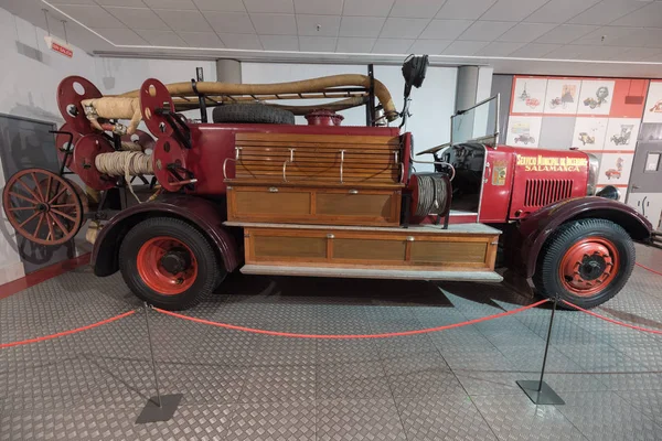 Salamanque Espagne Décembre 2017 Camion Pompiers Historique Dans Musée Histoire — Photo