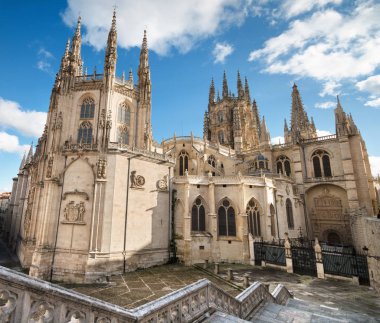 Burgos Cathedral. Famous Spanish Landmark. clipart
