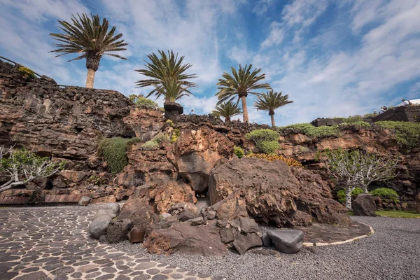 ロサンゼルス ハメオス デル アグア ランサローテ島、カナリア諸島、スペインの有名なランドマーク. — ストック写真