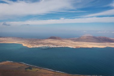 Graciosa Island Mirador del Rio Lanzarote, Kanarya Adaları, İspanya.