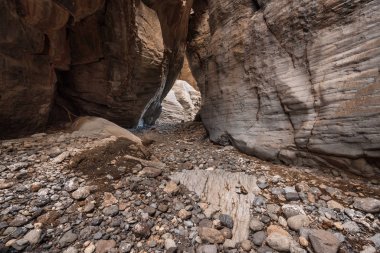 Doğal Kanyon Barranco Bermeja, volkanik kaya Kanyon Tenerife, Kanarya Adaları, İspanya.