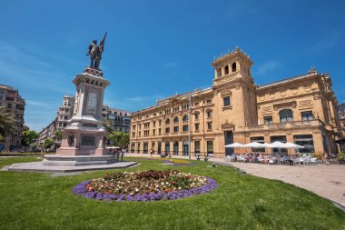 San Sebastian, İspanya - 10 Haziran 2017: Victoria Eugenia tiyatroda San Sebastian, Bask Ülkesi, İspanya.