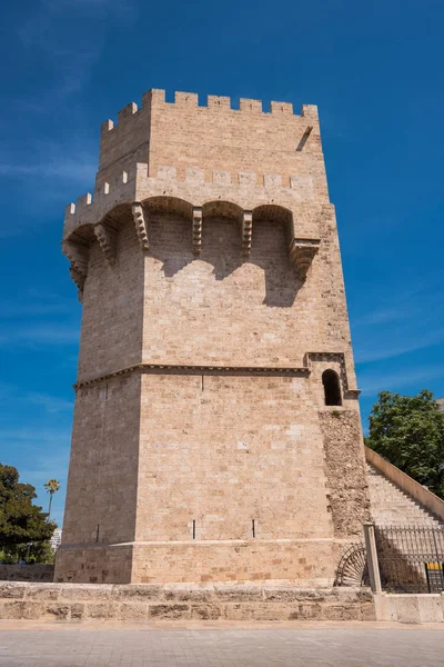 Ünlü Serranos kapısı Valencia, İspanya. — Stok fotoğraf