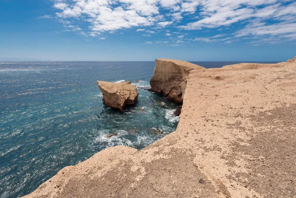 Tajao landscape, volcanic coastline in south Tenerife island — Stock Photo, Image