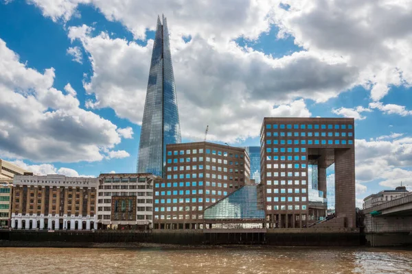 Het Londense stadsgezicht. skyline financieel district. — Stockfoto