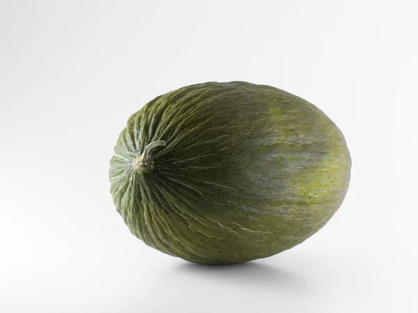 Melon Hijau Diisolasi Latar Belakang Putih — Stok Foto